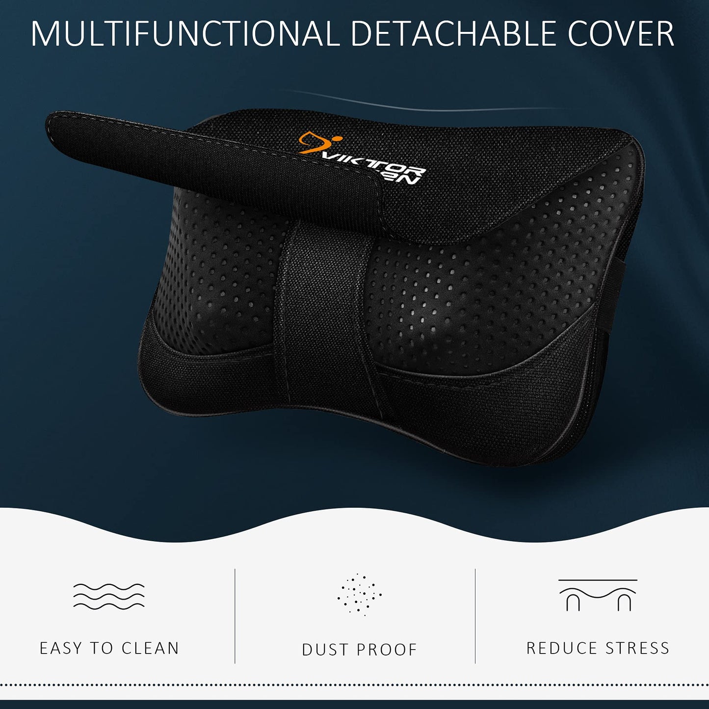VIKTOR JURGEN Shiatsu Back Massager with Heat – Deep Tissue Massage for Neck, Shoulder, Leg, Upper & Lower Back Pain Relief, Electric Kneading 3D Massage Pillow Gifts for Men Women Dad, Mom, Christmas