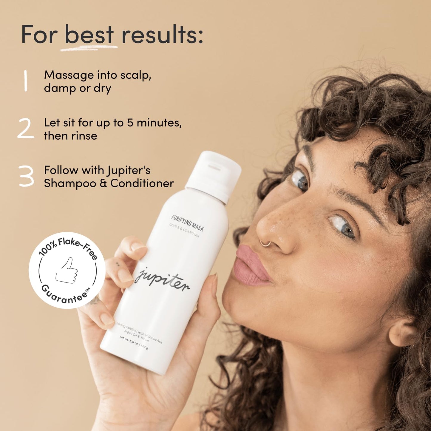 Jupiter Anti-Dandruff Scalp Serum, Leave-On Restoring Serum, for Dry, Itchy, & Oily Scalp, Aloe Vera, & Niacinamide, Color-Safe, Vegan, Cruelty-Free, Paraben, Phthalate, & Sulfate-Free, 3.4 fl oz