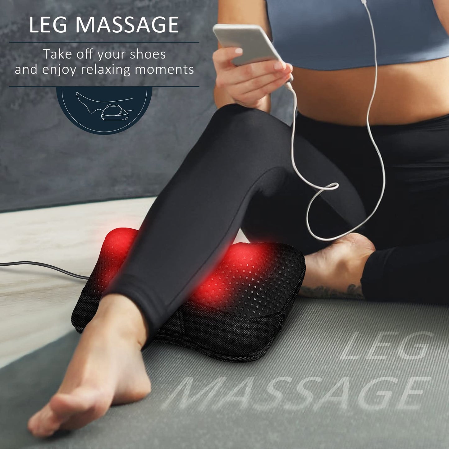 VIKTOR JURGEN Shiatsu Back Massager with Heat – Deep Tissue Massage for Neck, Shoulder, Leg, Upper & Lower Back Pain Relief, Electric Kneading 3D Massage Pillow Gifts for Men Women Dad, Mom, Christmas