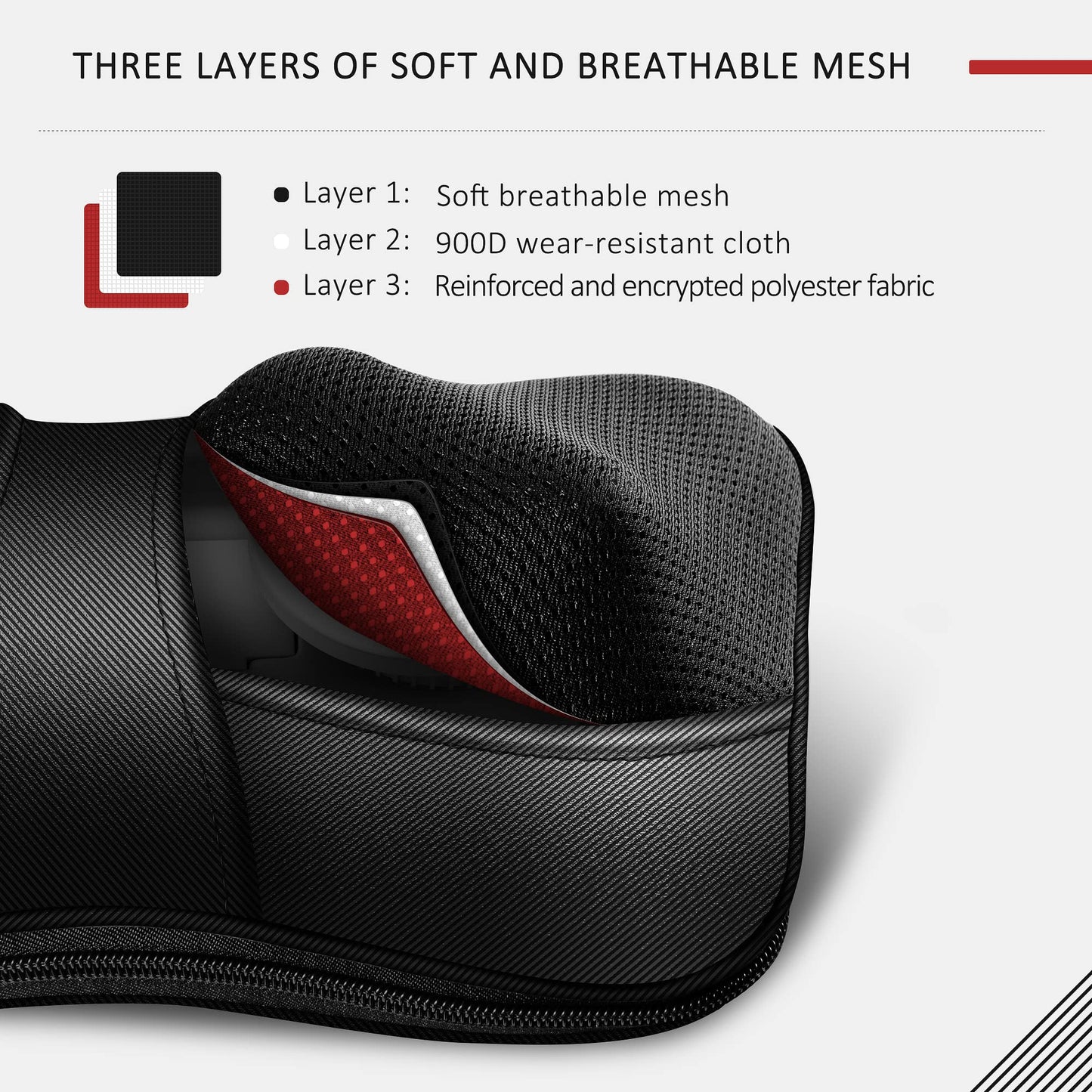VIKTOR JURGEN Shiatsu Back Massager with Heat – Deep Tissue Massage for Neck, Shoulder, Leg, Upper & Lower Back Pain Relief, Electric Kneading 3D Massage Pillow Gifts for Men Women Dad, Mom, Christmas