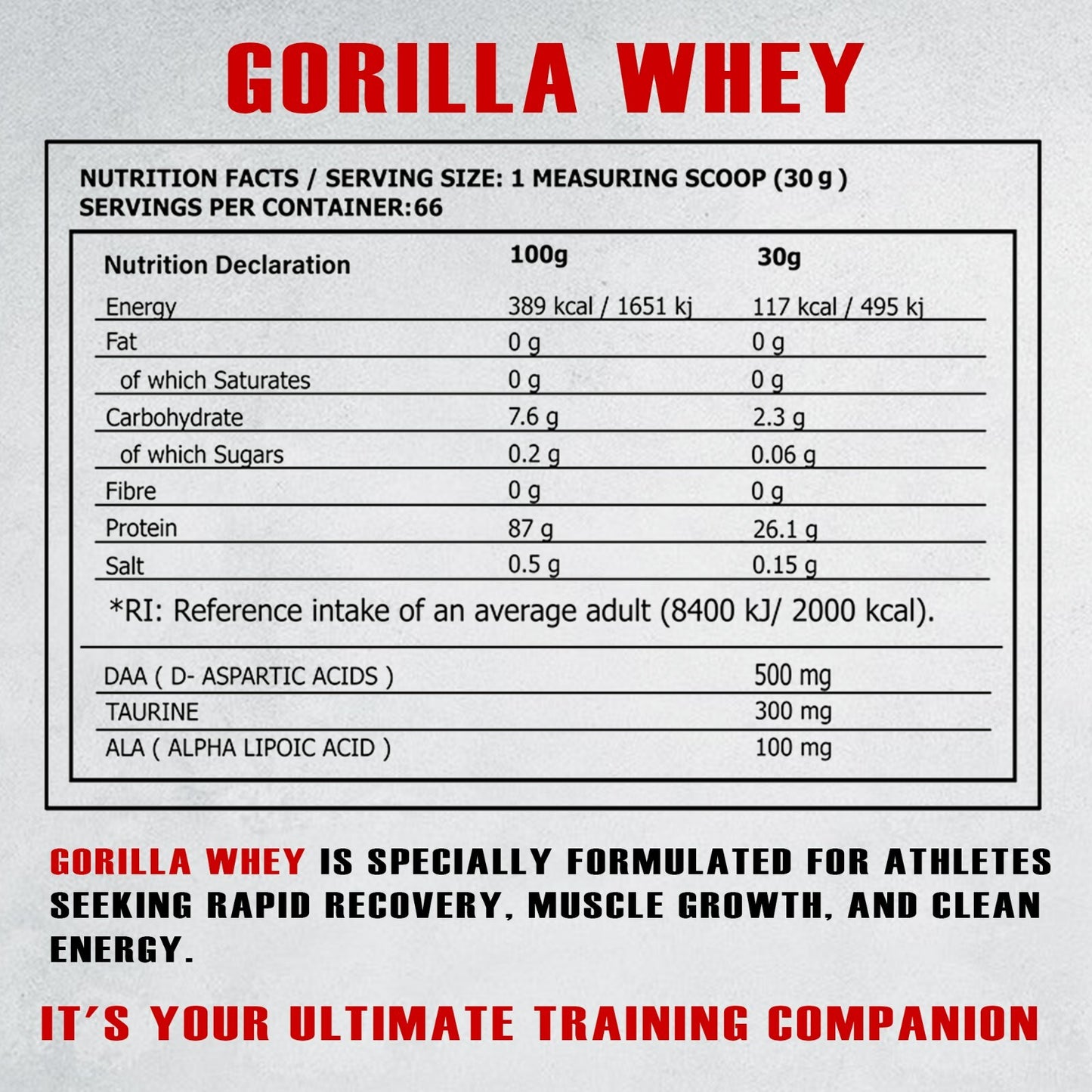 🔥3xDhey Protein GORILLA 6000G (3x2000G)-🍓🍌Banana Strawberry- Black Hammer USA💪