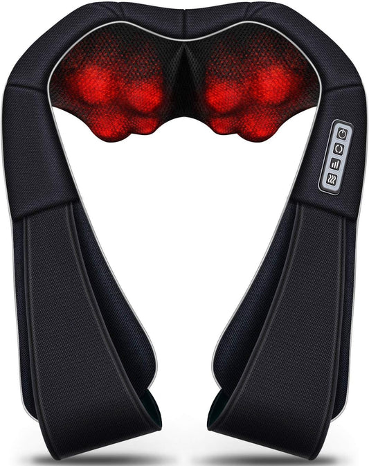 VIKTOR JURGEN Christmas Gifts for Women & Men, Shiatsu Neck and Shoulder Massager with Heat Deep Tissue Kneading Sports Recovery Massagers for Back, Foot, Relaxation Gifts for Wife, Husband, Him, Her