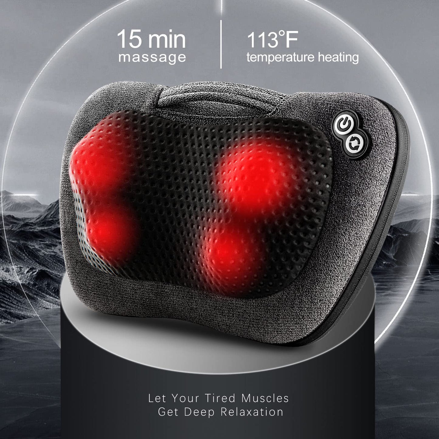 VIKTOR JURGEN Shiatsu Back Massager with Heat – Deep Tissue Massage for Neck, Shoulder, Leg, Upper & Lower Back Pain Relief, Electric Kneading 3D Massage Pillow Gifts for Men Women Dad, Mom, Christmas