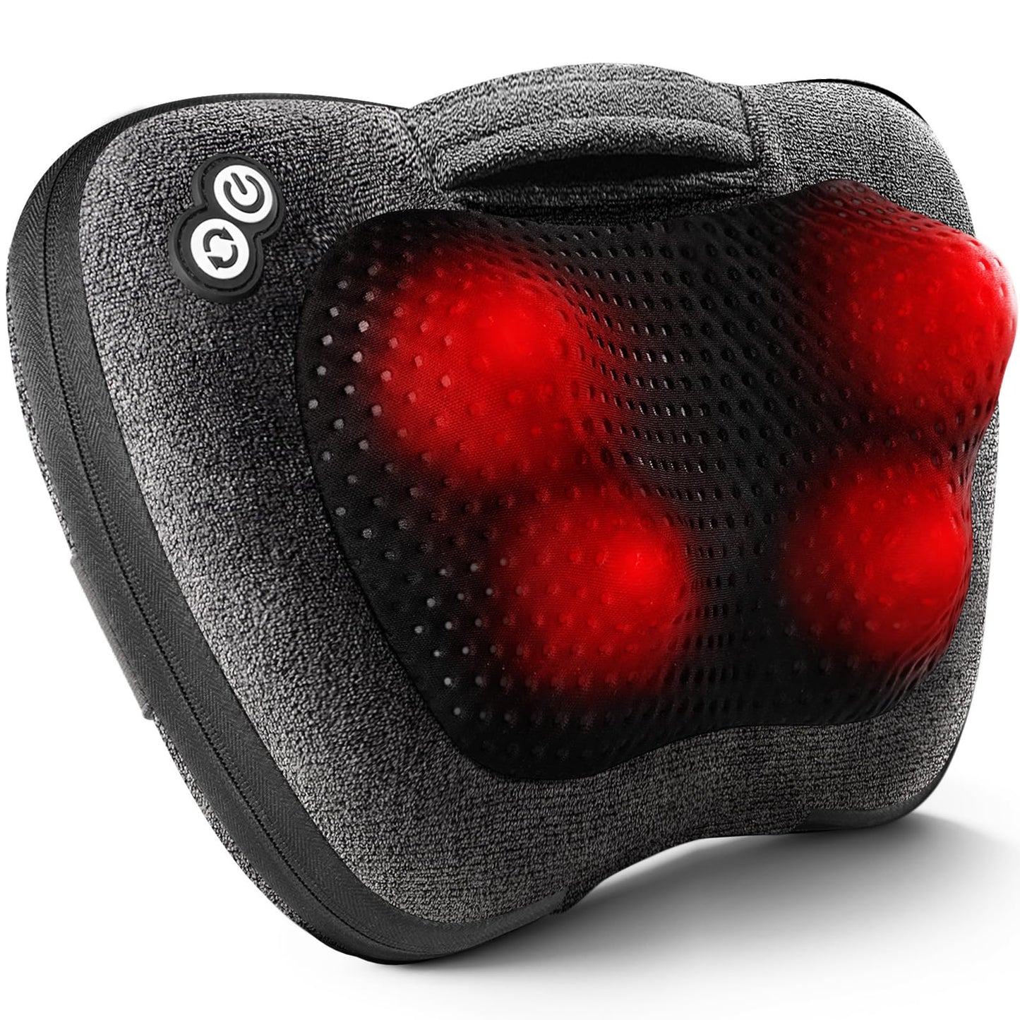 VIKTOR JURGEN Shiatsu Back Massager with Heat – Deep Tissue Massage for Neck, Shoulder, Leg, Upper & Lower Back Pain Relief, Electric Kneading 3D Massage Pillow Gifts for Men Women Dad, Mom, Christmas