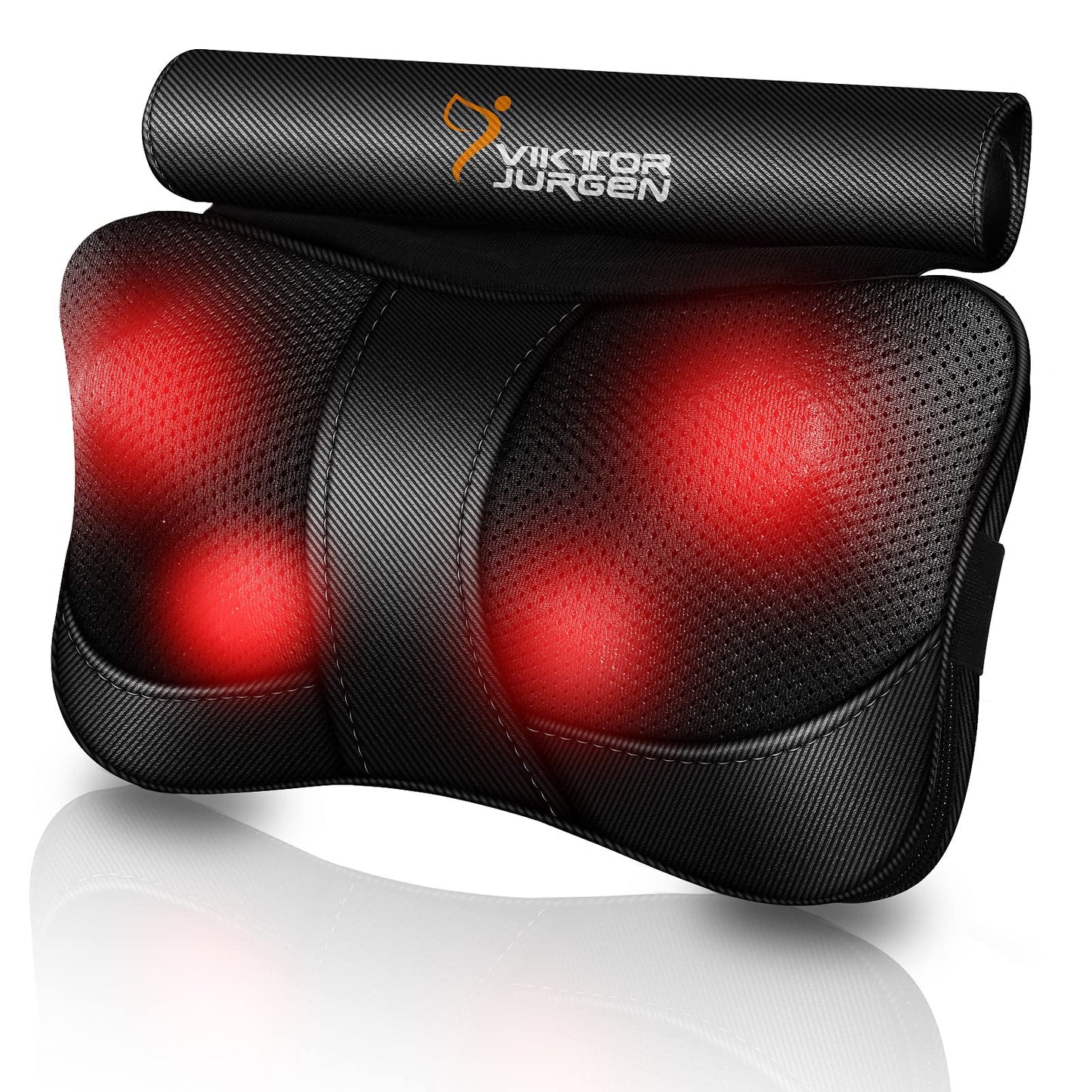 VIKTOR JURGEN Shiatsu Back Massager with Heat – Deep Tissue Massage for Neck, Shoulder, Leg, Upper & Lower Back Pain Relief, Electric Kneading 3D Massage Pillow Gifts for Men Women Dad, Mom, Christmas