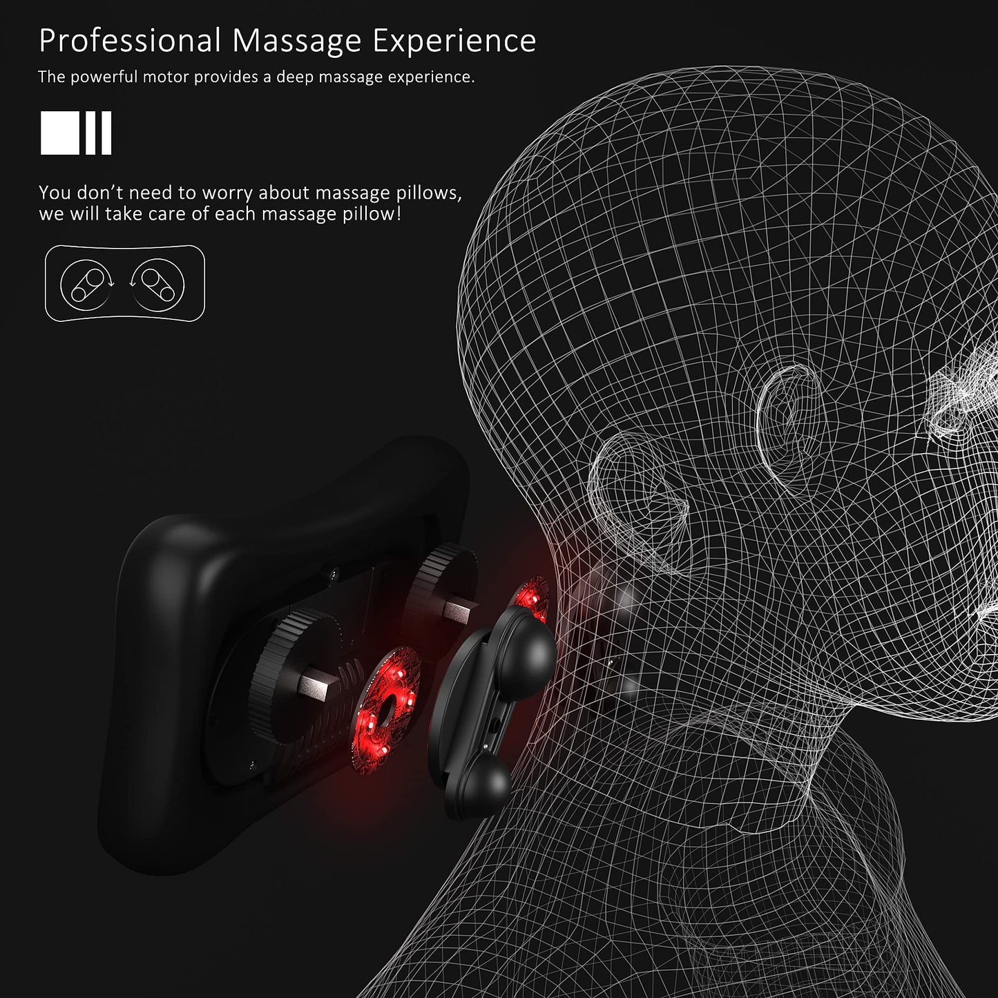 VIKTOR JURGEN Shiatsu Back Massager with Heat – Deep Tissue Massage for Neck, Shoulder, Leg, Upper & Lower Back Pain Relief, Electric Kneading 3D Massage Pillow Gifts for Men Women Dad, Mom, Christmas