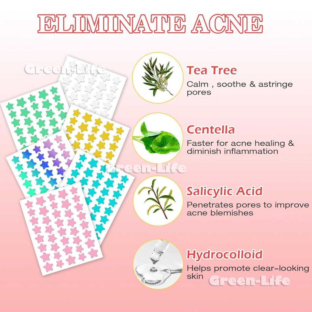 200 Pieces Acne Patch Tag Hydrocolloid Pimple Spot Acne Patch Plaster Pimple